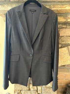 Ann Taylor Classic Women's charcoal gray Blazer